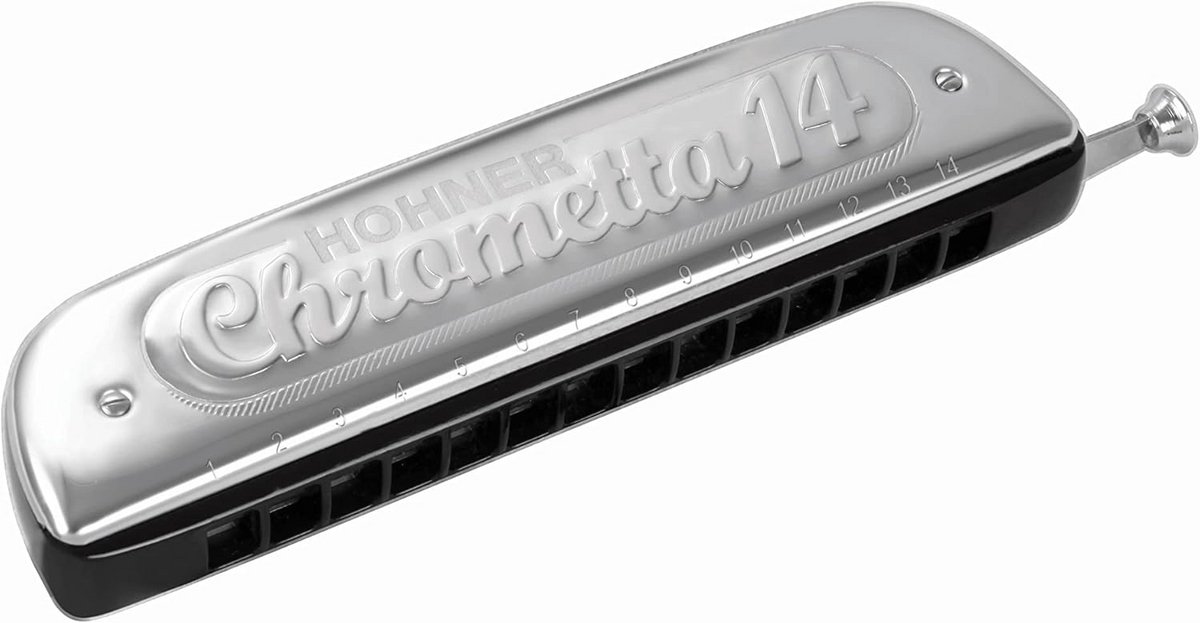 Chromatische Mondharmonica in C - 14 Kanaals Professionele Kwaliteit
