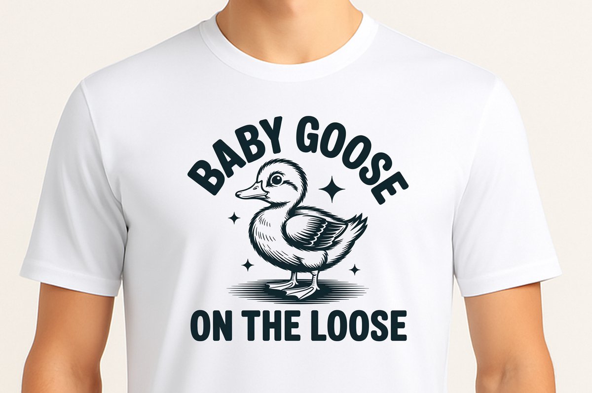 Baby Goose on The Loose - T Shirt - Funny - Cute - Sarcastic - Sarcastisch - bestdadever - worldsbestdad - dadlife - bestepapaooit - debestepapa - superpapa
