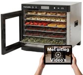 Fornello Voedseldroger - Inc. Uitlegvideo's - Droogkast - Droogmachine - Dehydrator - Droogoven