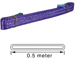 TETRA - Hijsband - Werklast 1 Ton - Lengte 0.5m - Hijsbanden - Heffen - Hijsen