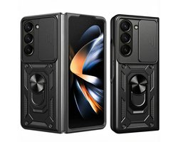 imoshion Hoesje - Geschikt voor Samsung Galaxy Z Fold 5 - Backcover met ring - Zwart
