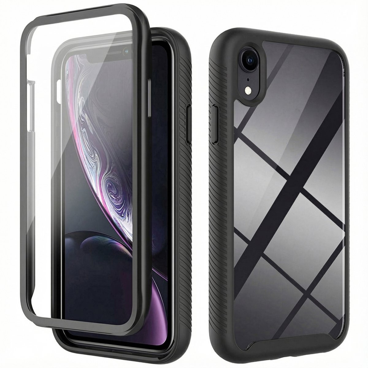 imoshion Hoesje - Geschikt voor Apple iPhone XR - 360° Full Protective Case - Zwart