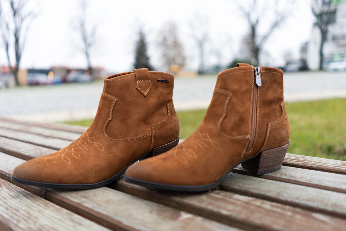 Damesschoenen Tom Tailor Stiefelette Damen Cognac 37 Bruin