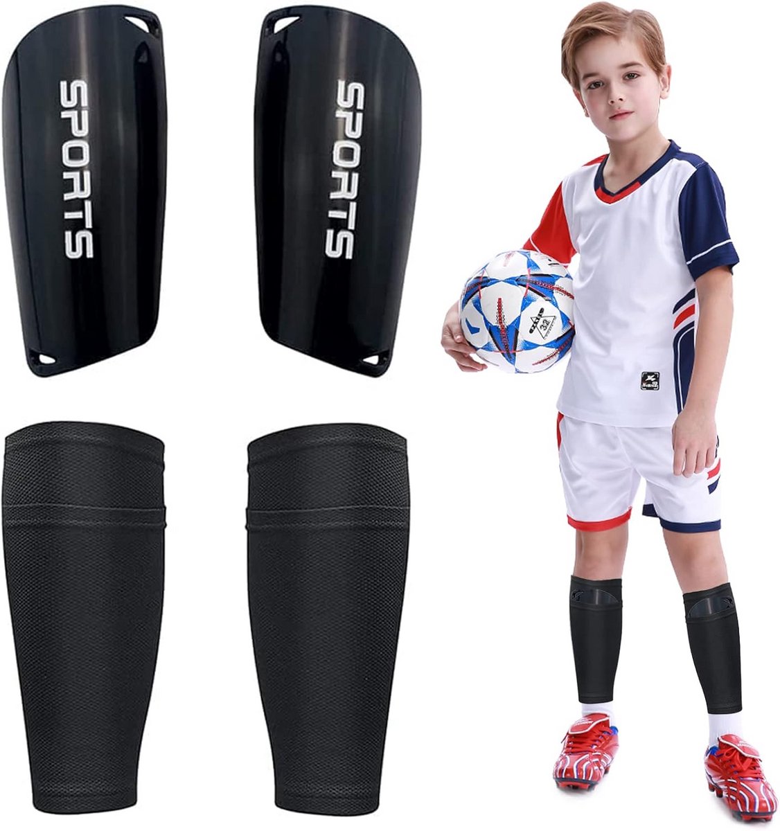 Scheenbeschermers voor voetbal en andere sporten voor kinderen en volwassenen