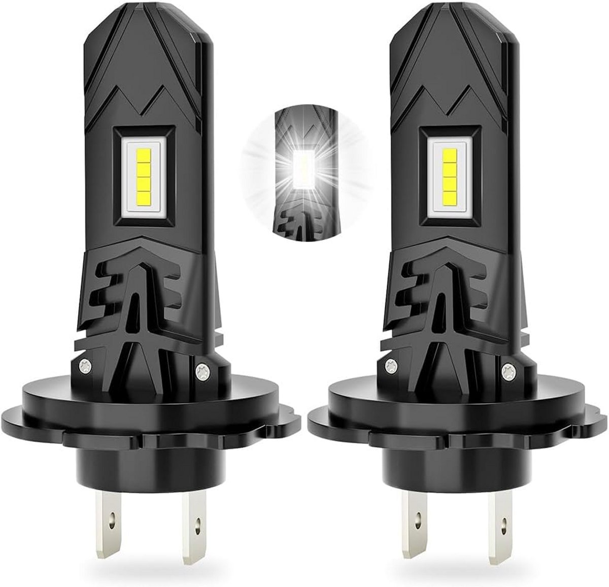 Krachtige H7 LED Lampen - 300% Helderder Dimlicht & Grootlicht Vervanging (6000K)