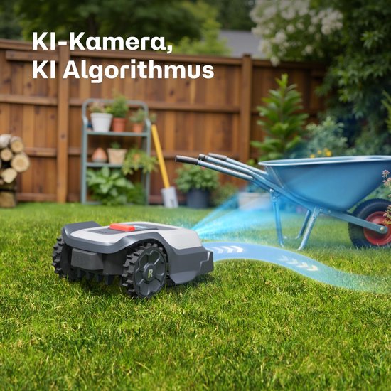 Draadloze robotmaaier 800 m² met RTK GPS, AI obstakeldetectie, multi-zone maaien, zonder begrenzingskabel