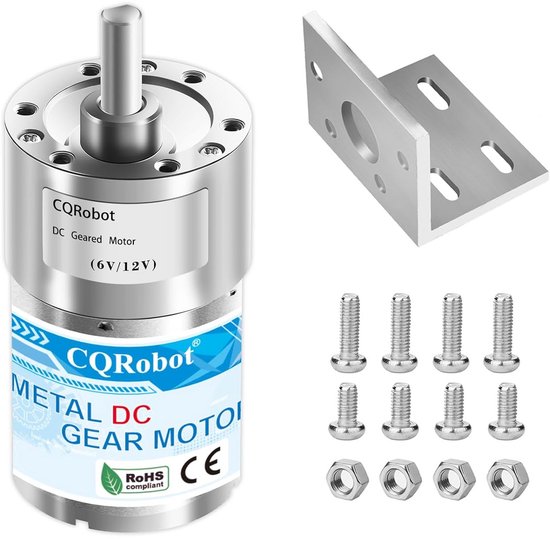 Ejoyous Tandwielmotor, DC 3 V, 15-1000 RPM, Mini-elektromotor met Hoog