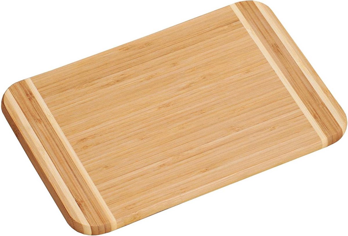 Bamboe snijplank 39x29 cm, 1.6 cm dik, FSC-bamboe, groot ontbijtbord hout, serveerplank