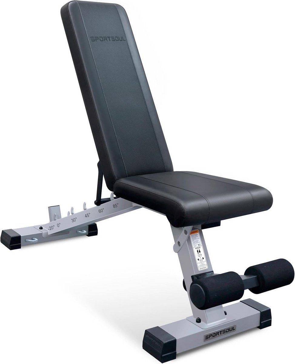 Verstelbare Trainingsbank Zwaar Belastbaar voor Krachttraining en Fitness - Stevige Thuisfitness Bank