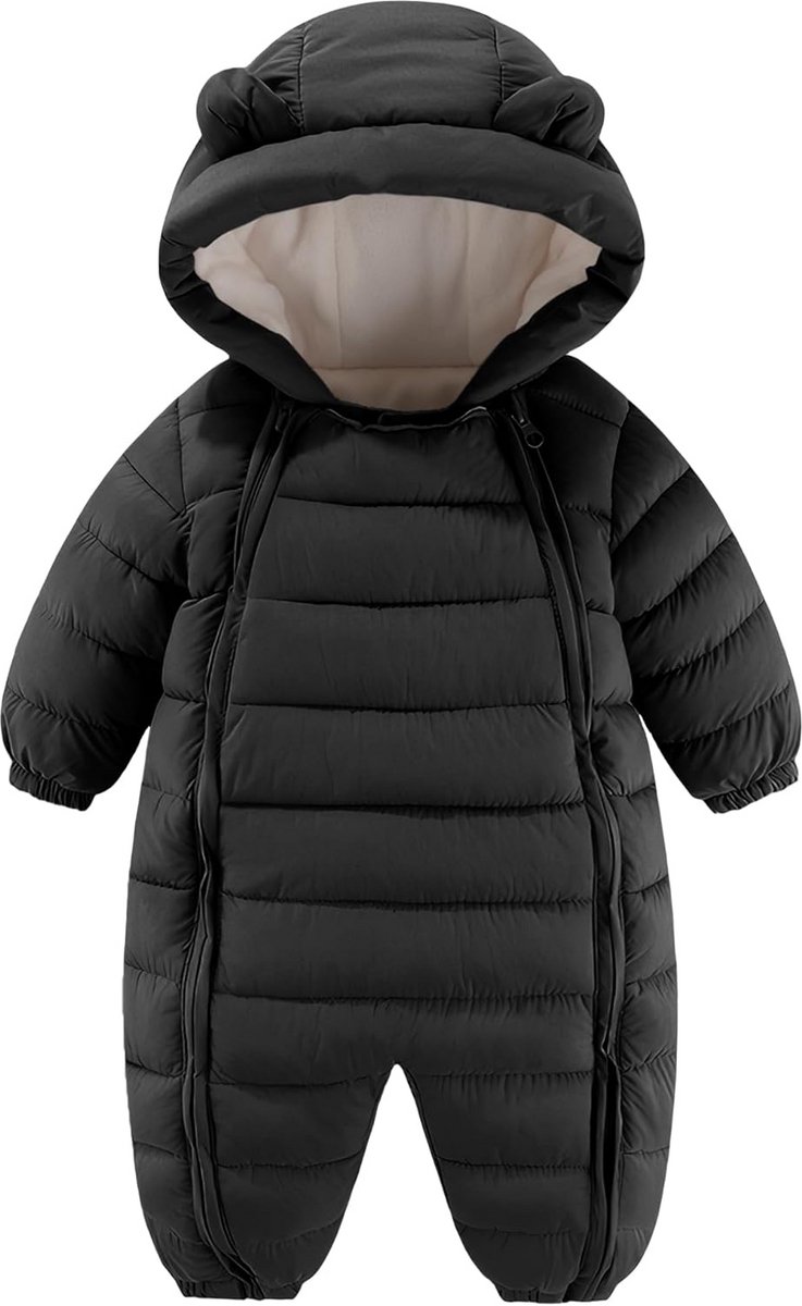 Warm Baby Sneeuwpak Winter Jumpsuit met Capuchon voor Jongens en Meisjes 0-24 Maanden