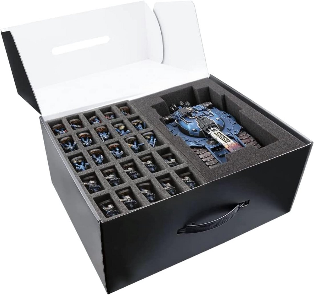 Opbergkoffer voor Miniaturen met Aanpasbaar Schuim voor Wargames en Tabletop