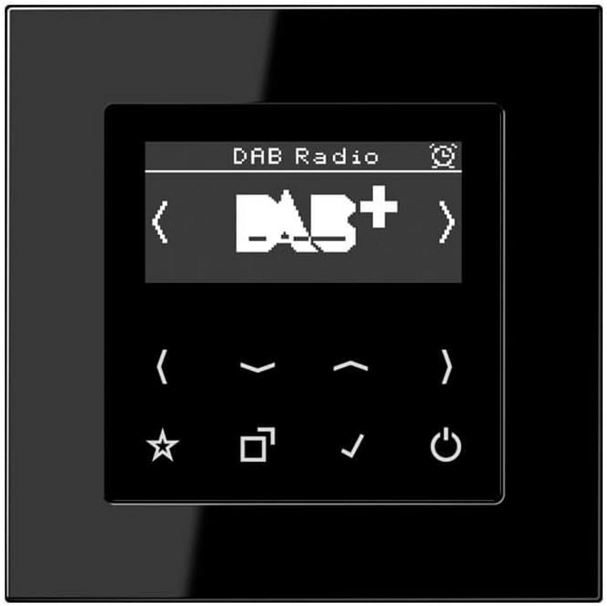 Smart Radio DAB Complete Set Zwart met 1-vaks Frame