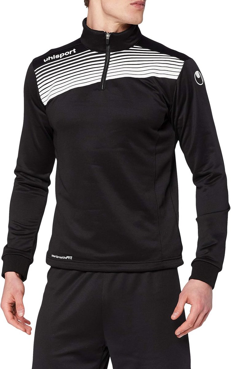 Sporttrainingsshirt met 1/4 rits voor heren