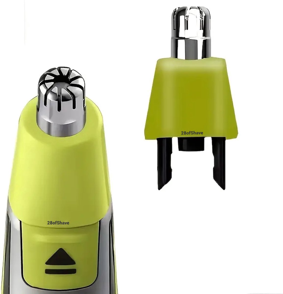 28ofShave – Neustrimmer Vervangkop – Geschikt voor Philips OneBlade – Compatibel met QP2520, QP2630, QP2724 & QP2834 – Neus-, Oor- en Wenkbrauwtrimmer Opzetstuk – Voor Mannen & Vrouwen