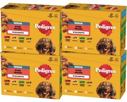 Hondenvoer Portiezakjes Chunks in Gelei voor Senioren