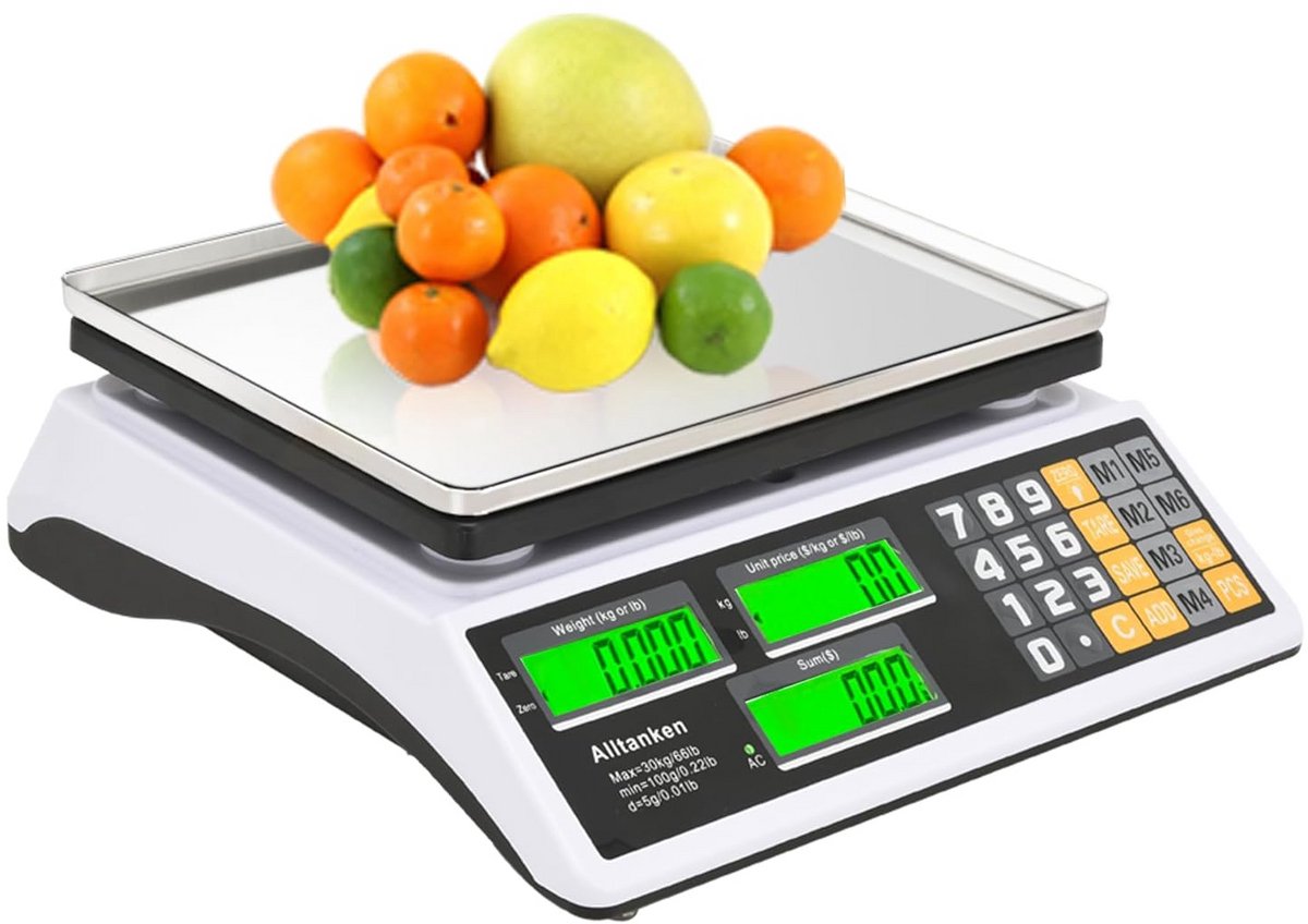 Digitale Computerweegschaal tot 15 kg met Groen Display
