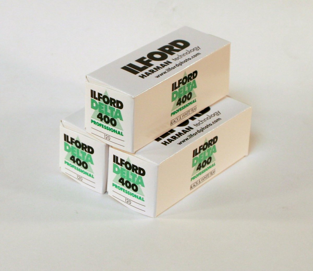 3-Pack Zwart-Wit Film 120 Rolfilm ISO 400 Snelheid