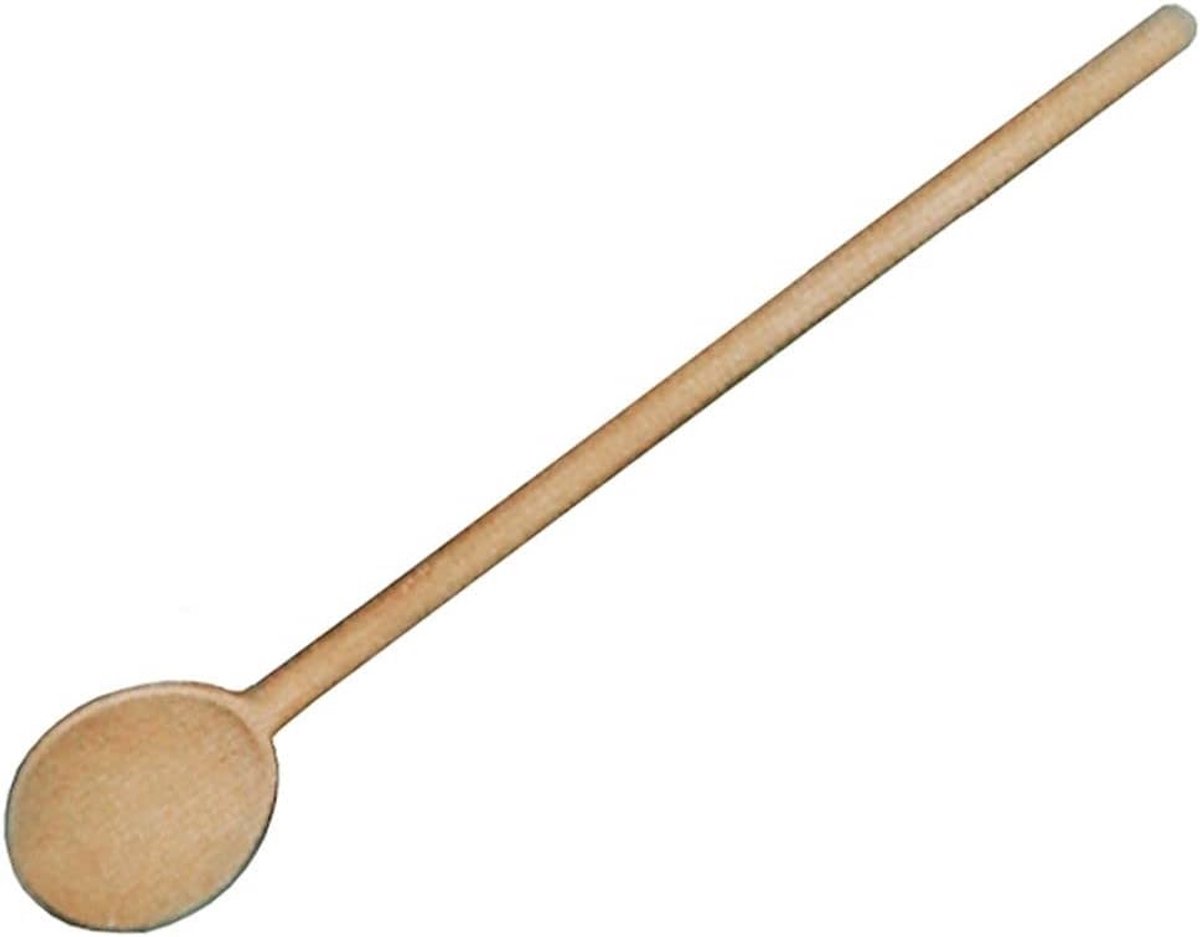 Houten kooklepel Rond 45 cm Stevig Keukengerei