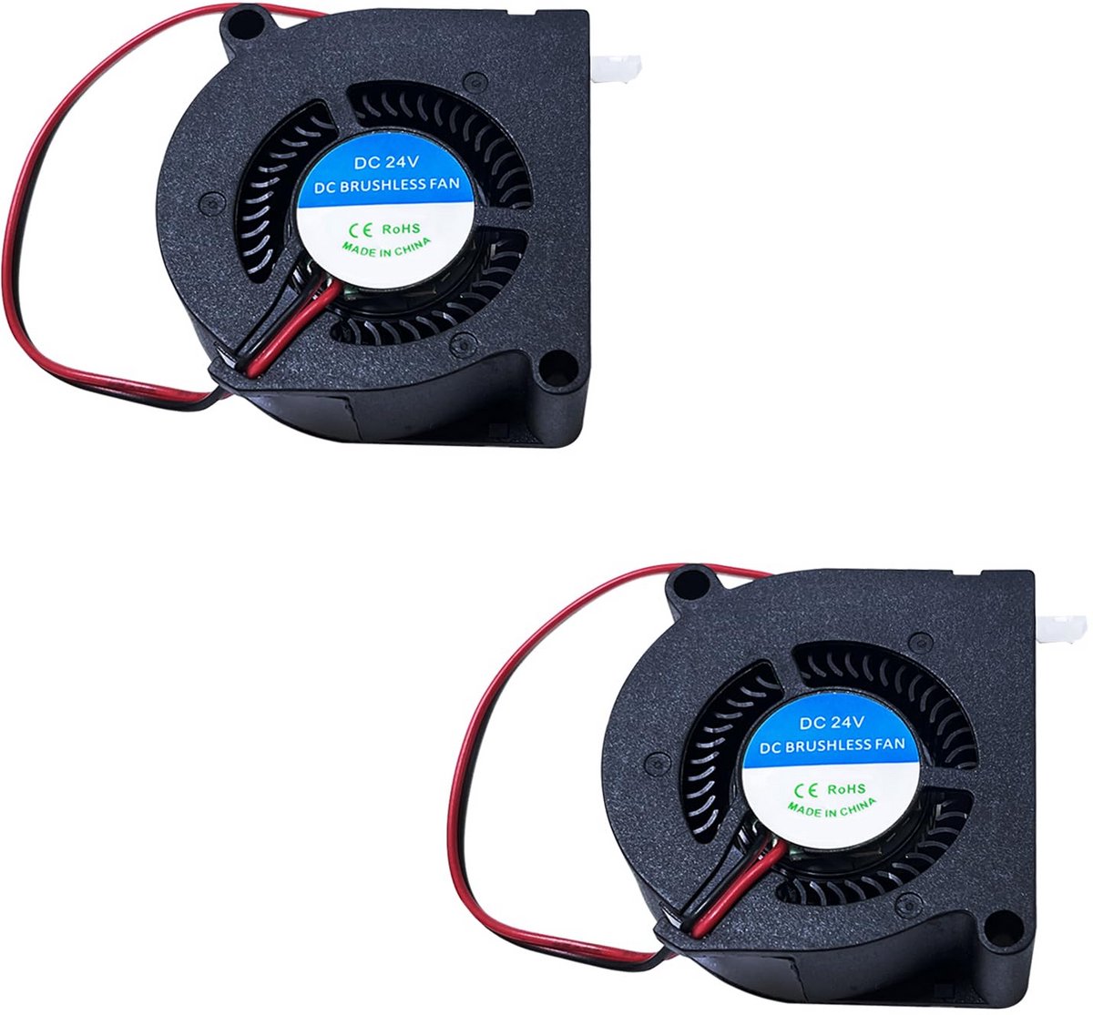 2 stuks 24V 5020 Axiale Koelventilators voor 3D Printer Hotend en Extruder