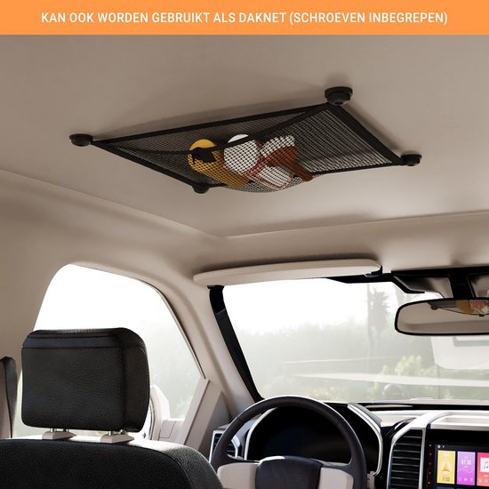 Vicera Opbergnet – Set Van 2, Rekbaar, Met Zelfklevende Pads En Schroeven – Voor Camper, Bus, Boot, Garage En Keuken