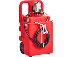 32-gallon draagbare brandstoftank met 12V DC elektrische pomp, debiet van 15 GPM, slang van 13 ft en aluminium handmatige spuitmond voor benzine, diesel, motorboten en ATV's