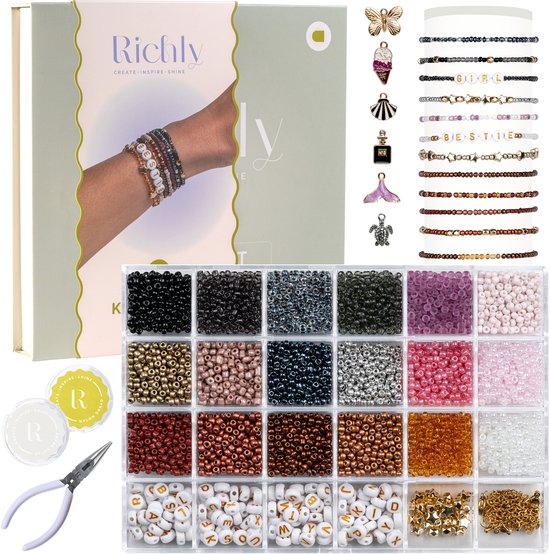 Joejonin 59 kleuren, 24295 kralen voor armbanden, 2 mm kleurrijke