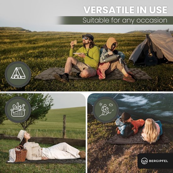 Opblaasbare Slaapmat 7,5 cm Dik - Ultralicht, Compact & Met Geïntegreerde Voetpomp voor Kamperen, Trekking en Outdoor — afbeelding 3