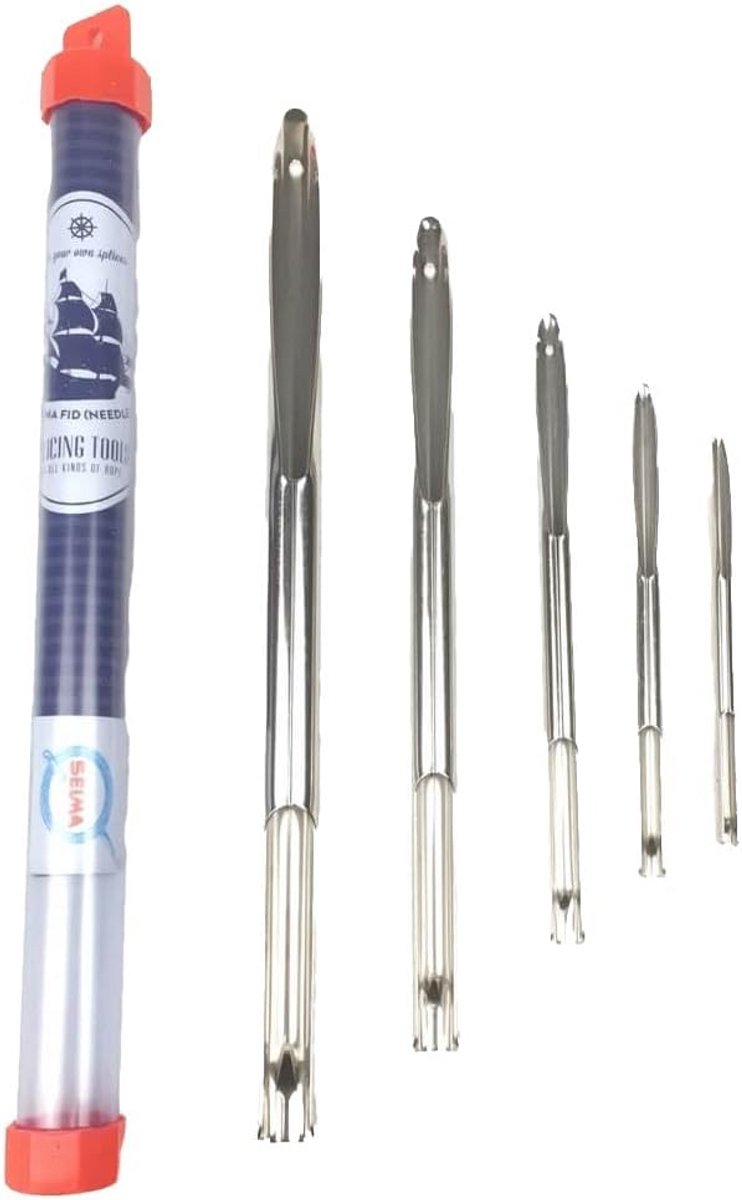 5-Delige Touwsplits Set RVS | Professioneel Set voor Splitsen en Onderhoud