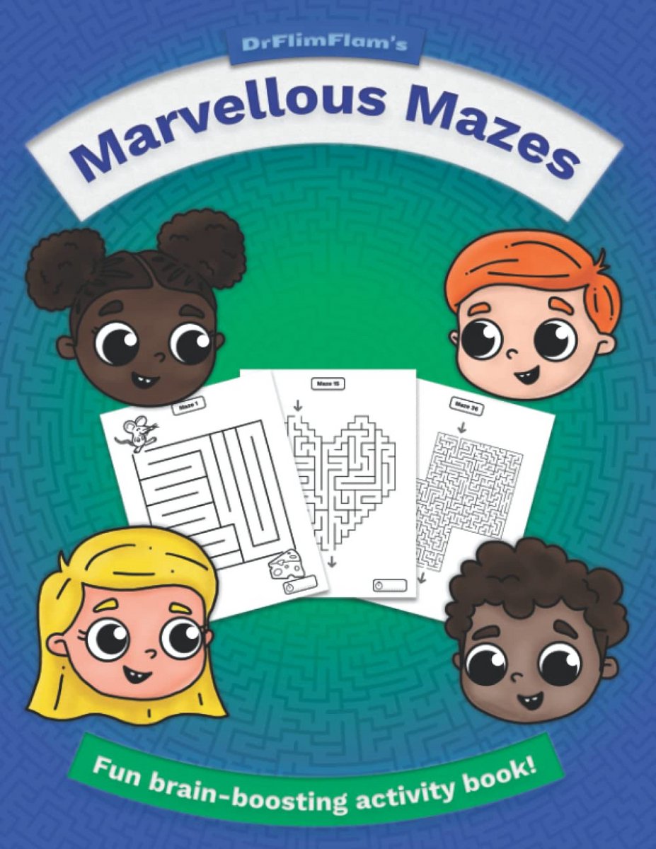 Leuk Doolhof Vinden Boek voor Kinderen 4-8 Jaar - Plezier en Brein Training Activiteit