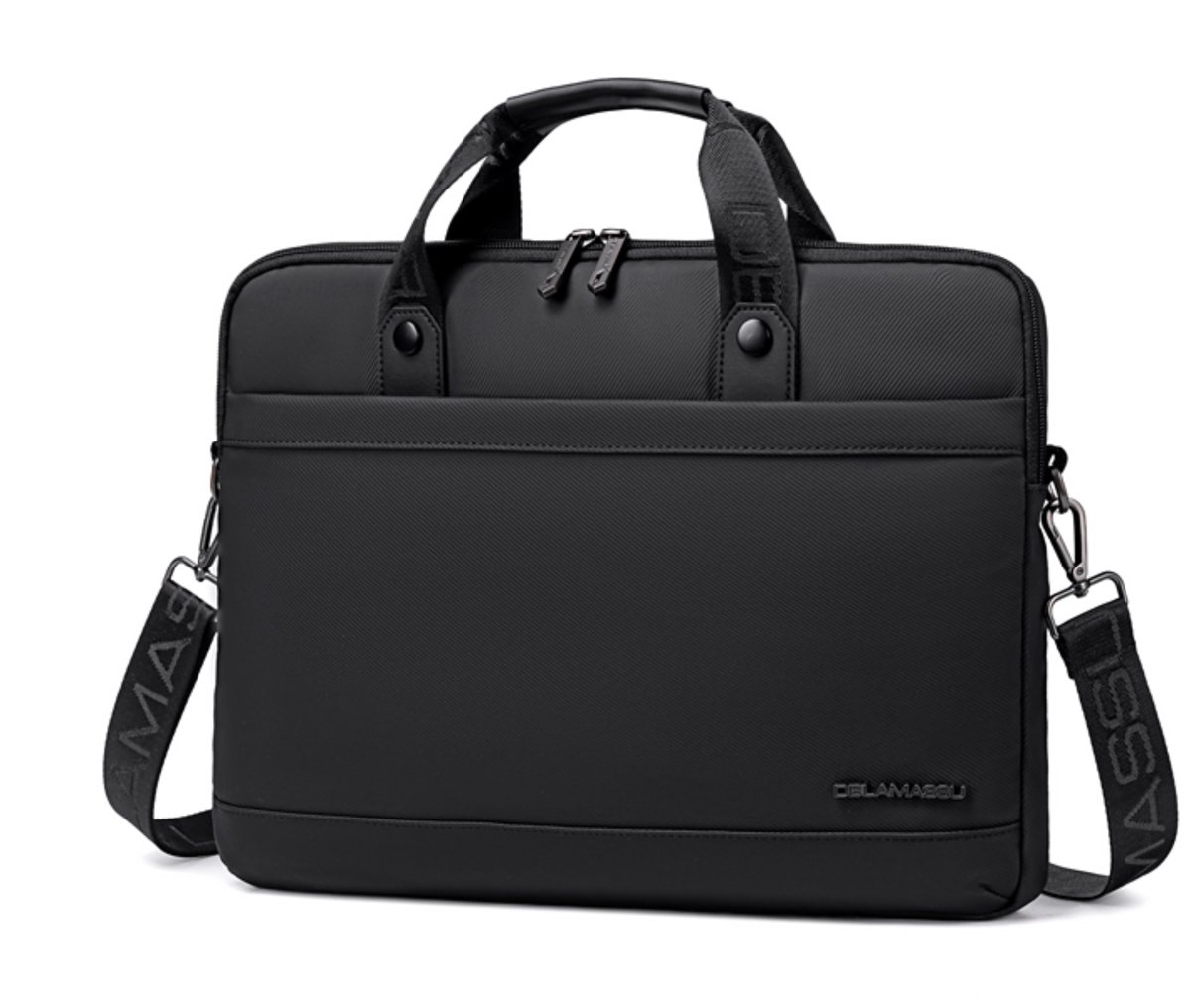 DE LAMASSU® Lira Laptoptas 15,6–16 Inch – Slank & Lichtgewicht – Waterafstotend – Met Trolleyband – Business Laptop Sleeve Unisex
