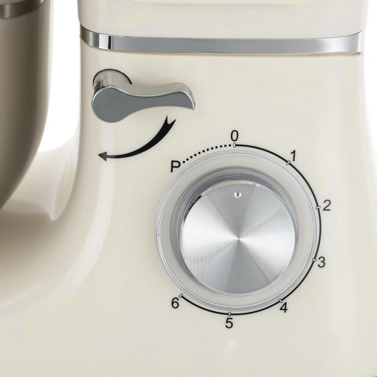 Krachtige Keukenmachine 1500W met Grote RVS Kom (6.2L) - Kneed-, Mix- en Roerfunctie met LCD van Merkloos — afbeelding 2