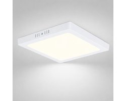 NETTLIFE LED Plafondlamp - led paneel - vierkante - 18W - 4000K neutraal wit - moderne - IP44 waterdicht - Ø23CM - plafondverlichting - decoratieve verlichting - voor keuken | kantoor | woonkamer | kinderkamer | slaapkamer