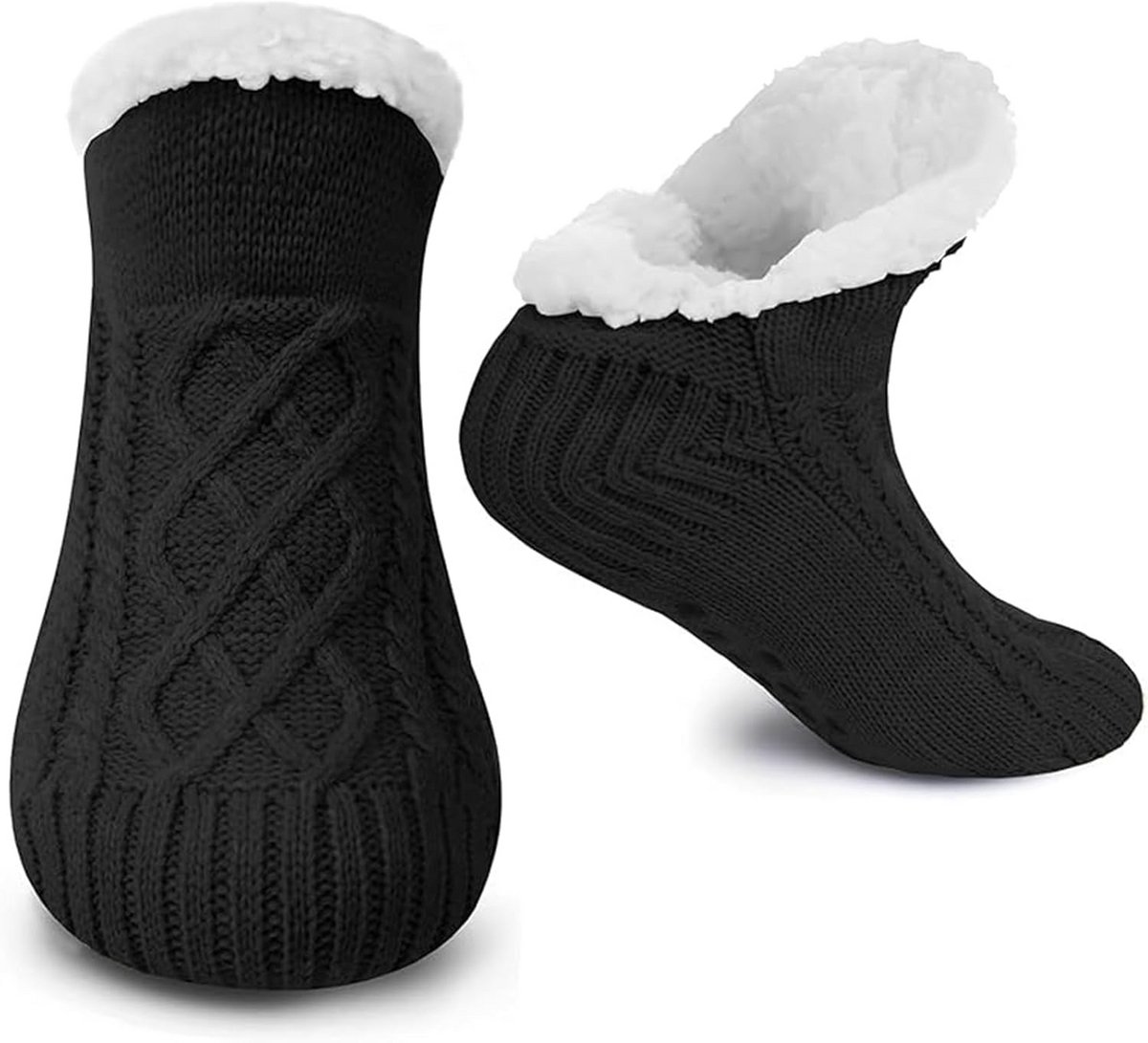 Warme Antislip Sokken met Zachte Fleece Voering voor Dames en Heren