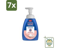 7 x Blue Wonder - Handzeep - Hygiënisch & Verzorgend - 225 ml - Grootverpakking - Hygiëne - Handzeep - Antibacteriële Handzeep - Schuimende Handzeep - Handhygiëne