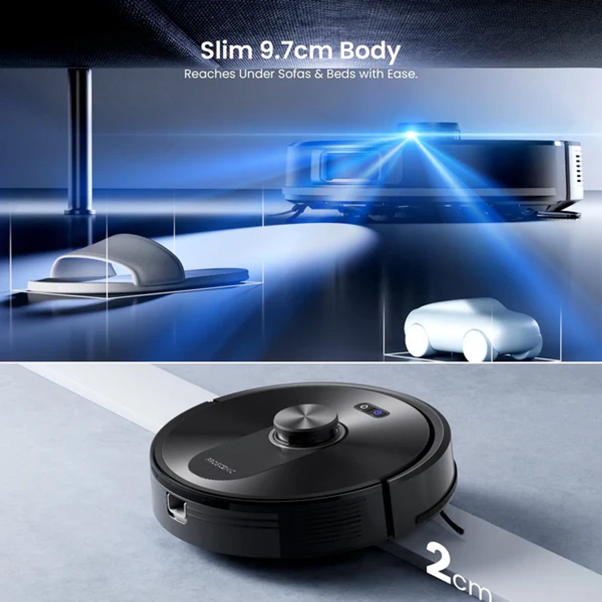 Proscenic Q10 Robotstofzuiger met 8000 Pa Zuigkracht - afbeelding 3