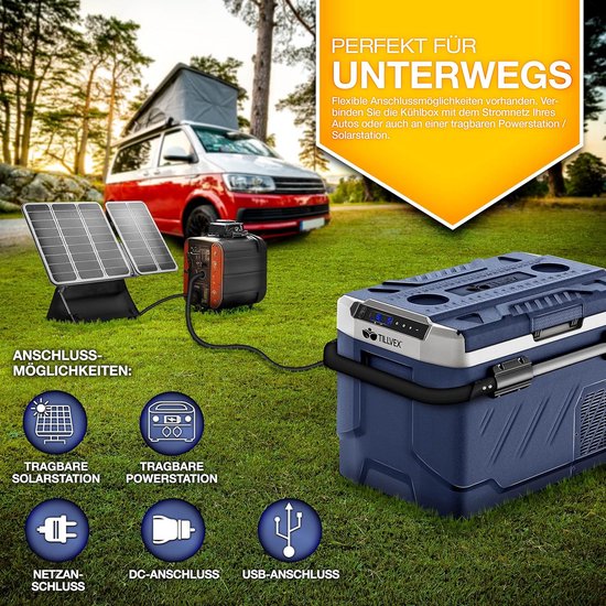Draagbare Elektrische Koelbox Vriezer 40L met Wi-Fi App en 12/24V/230V Aansluiting van Merkloos — afbeelding 2