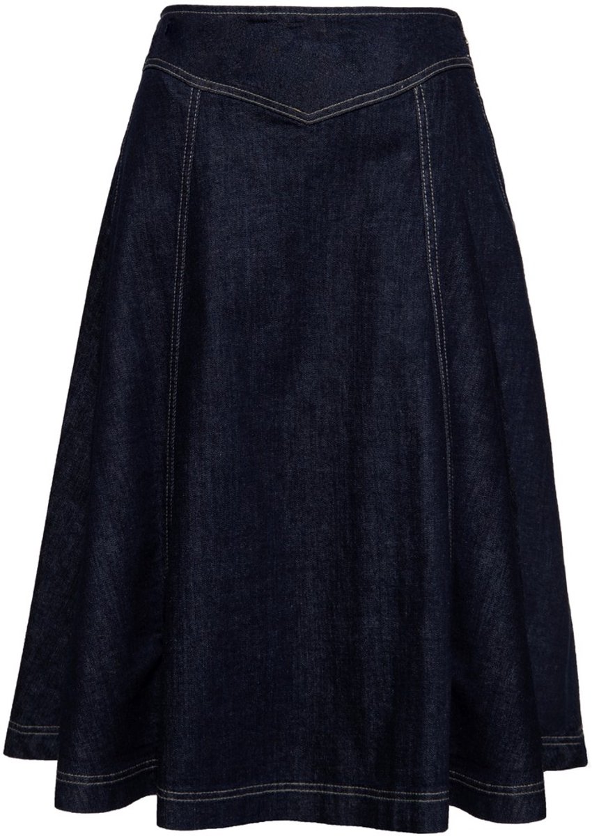 Queen Kerosin - Denim Rok - XS - Blauw