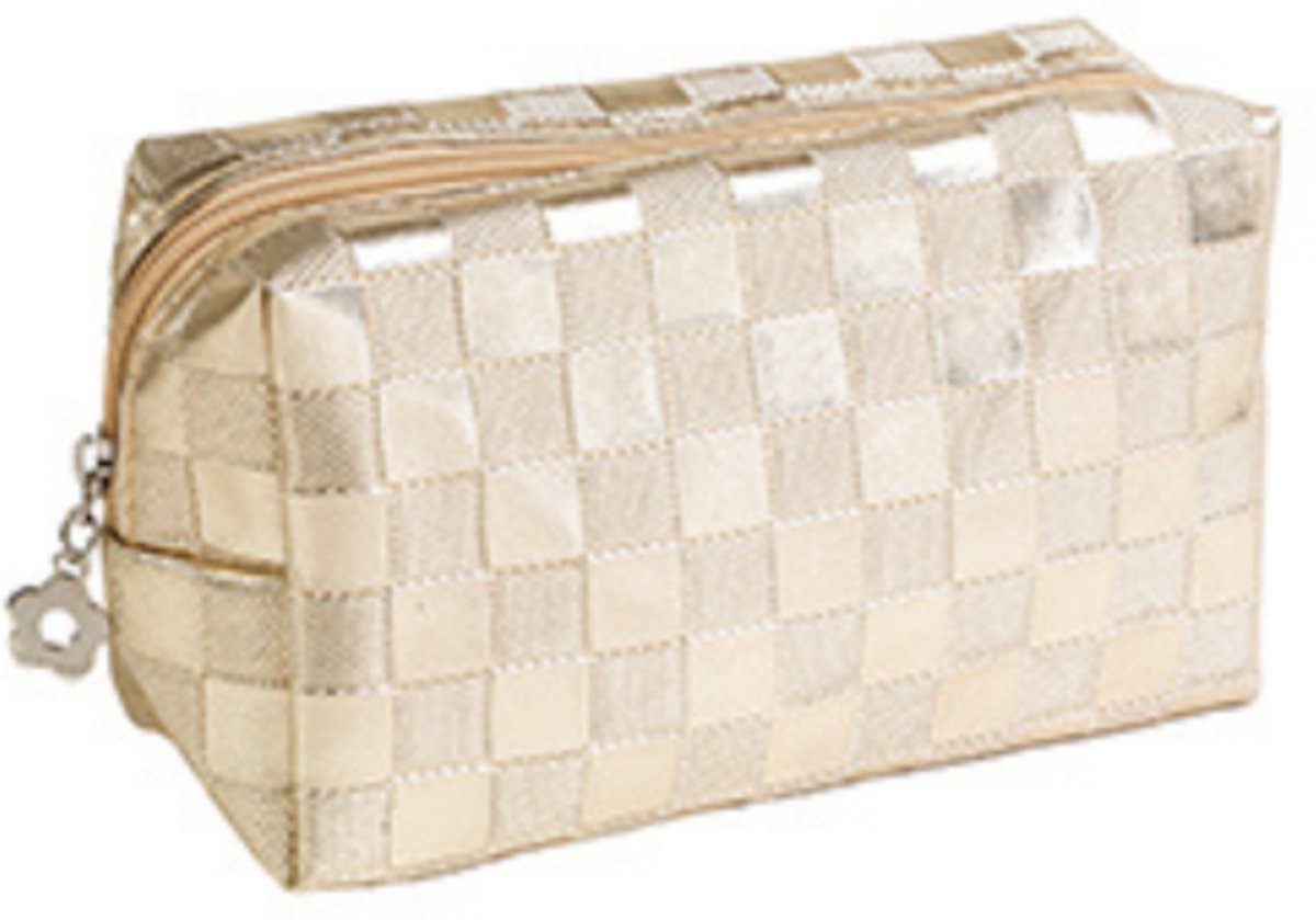 Royal Cosmetics | Metallic Gold Makeup Bag 01 - 22 x 11 x 7cm
