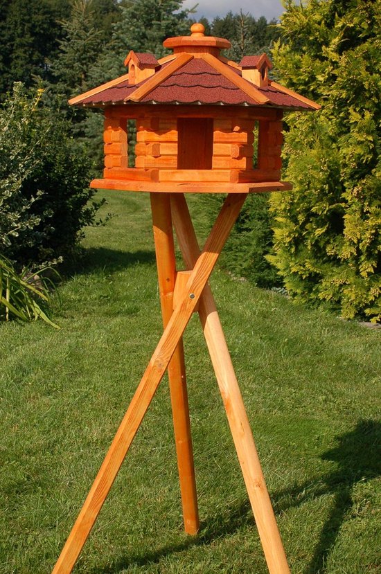 Vogelhuis Struis bruin riet XL 200x90x90cm