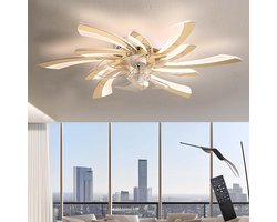 Moderne LED Plafondventilator met Licht, Stil, Dimbaar en Smart, Inclusief Afstandsbediening