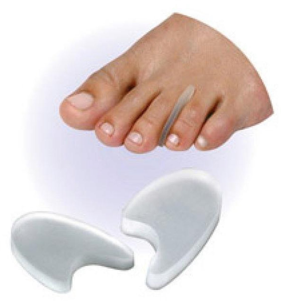 Flexibele Gel Teenspreiders voor Pijnverlichting en Comfort