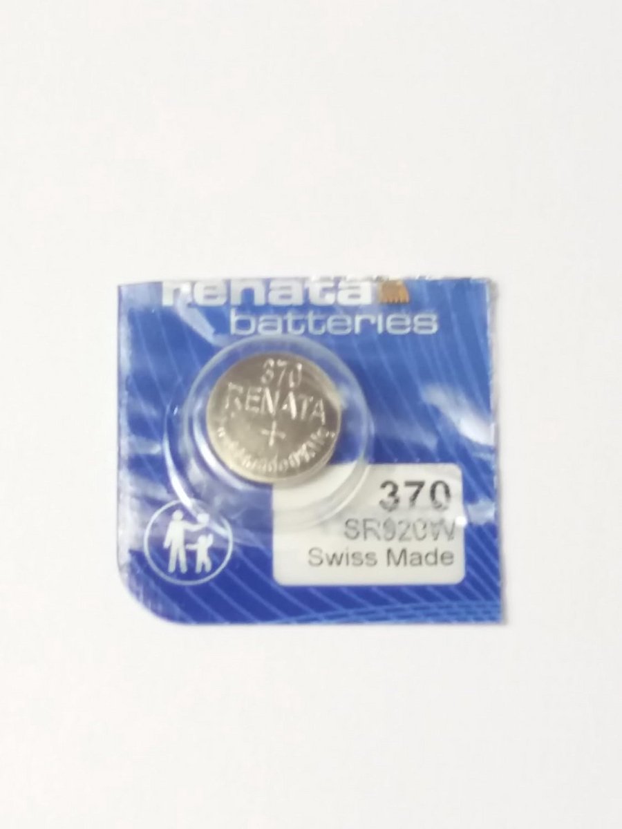 Zilveroxide knoopcel batterij 370 SR920W 1.55V 40mAh - enkele verpakking