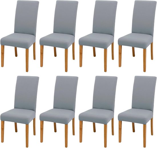 HuaLiSiJi Stoelhoes Voor Stoelen Rond Luxe Stof, Diameter 36-50cm, Ronde Rekbare Rimpel Gratis Wasbaar Stofdicht (2, Blauw