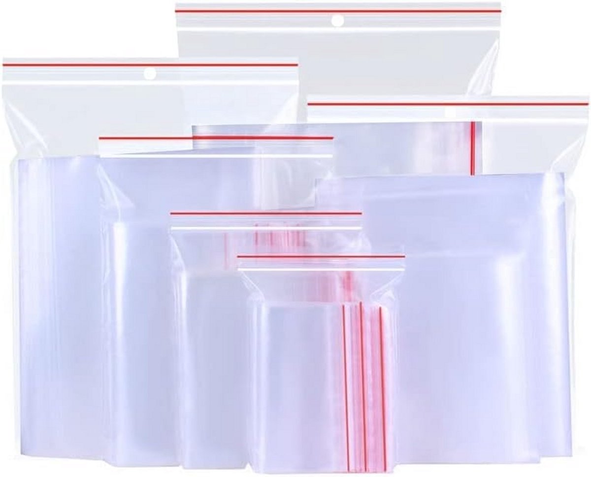 Hersluitbare Opbergzakjes 7x10 cm met Zipsluiting (200 stuks)