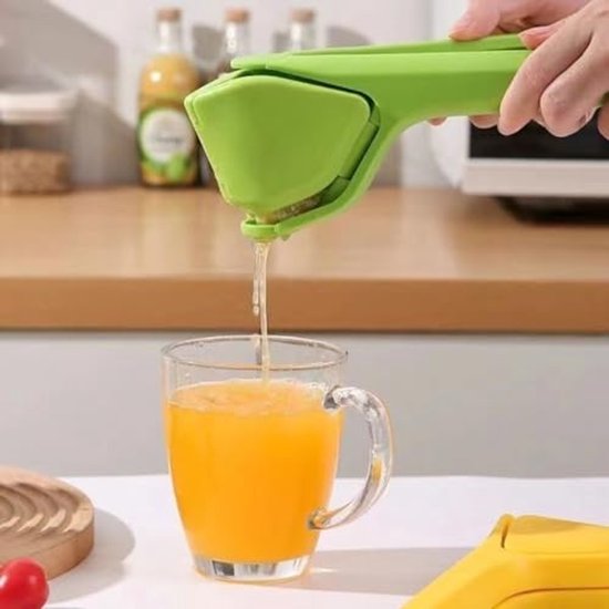 Citruspersen - Citroenpers - Handmatige sinaasappelpers - Sapcentrifuge met hendel voor huishoudelijk gebruik - Afneembare en gemakkelijk te reinigen sapcentrifuge - Geschikt voor citroenen, limoenen, mandarijnen en sinaasappels - Groen van Merkloos — afbeelding 5