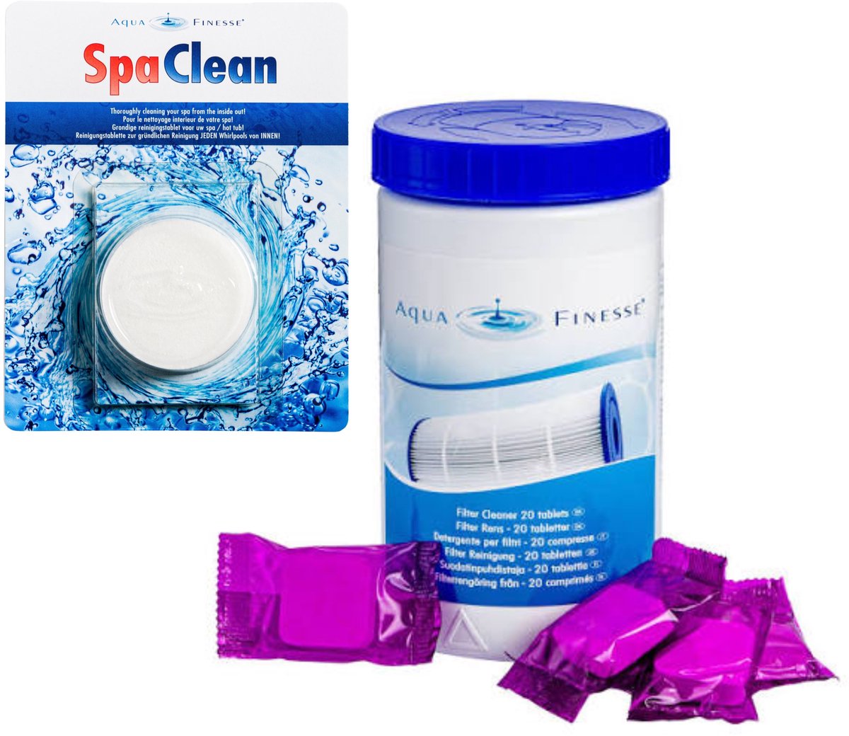 AquaFinesse | Combipakket Filter Cleaner en SpaClean - afbeelding 2