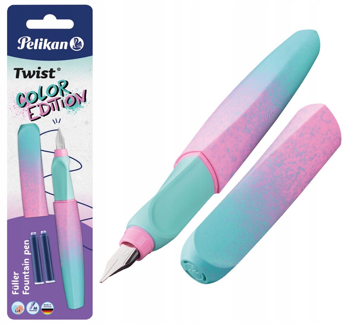 Pelikan Twist Vulpen Pastel - Ergonomisch en ambidexter