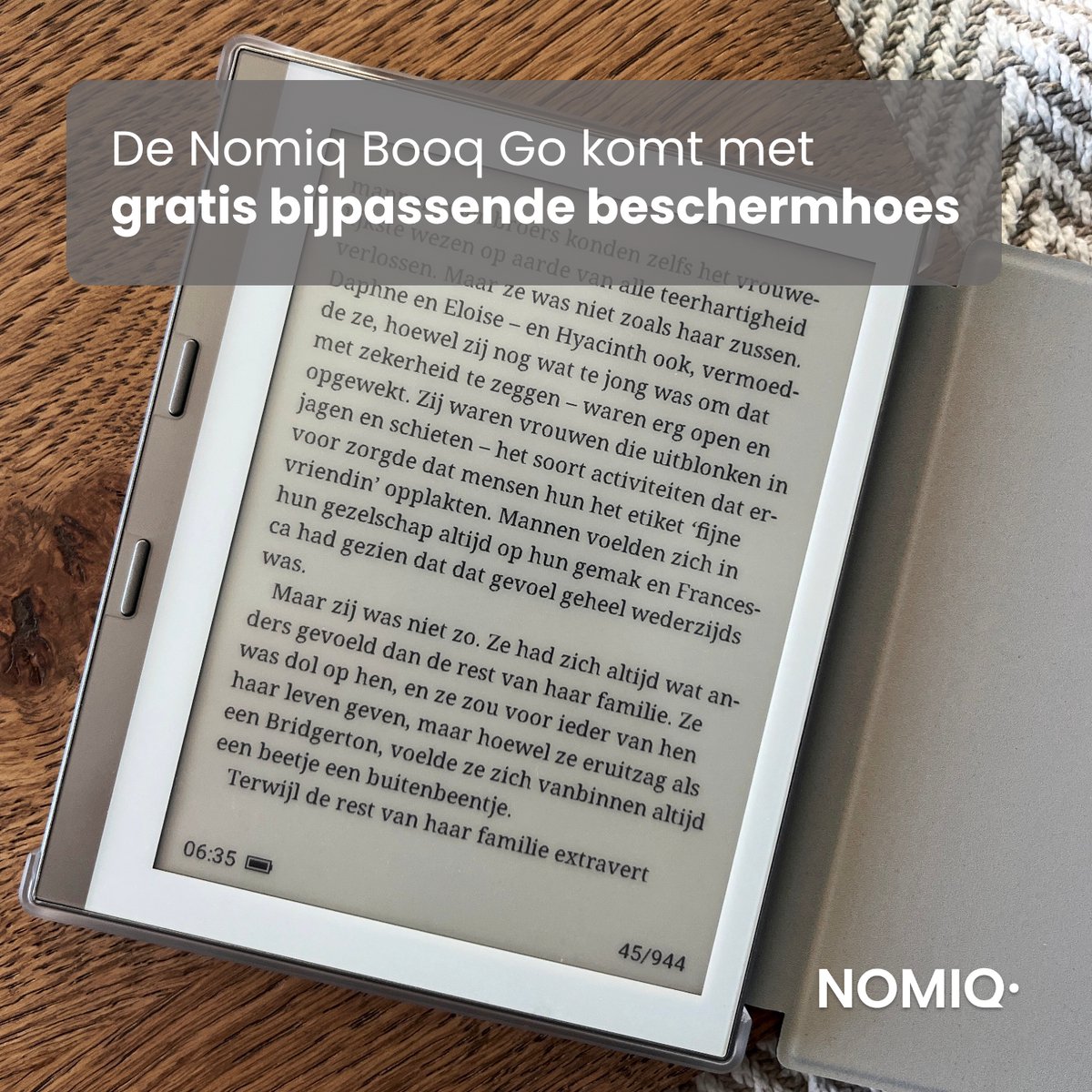 Nomiq Booq Go E-reader - Inclusief beschermhoes - 6 inch - afbeelding 2