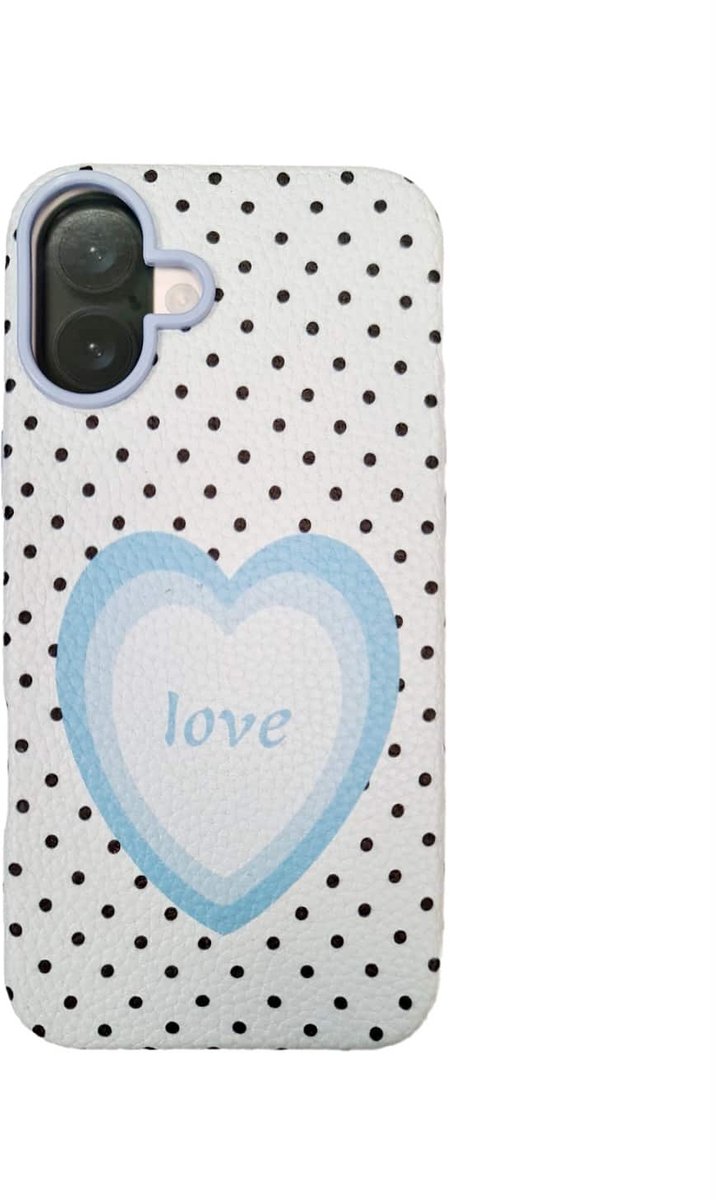 Cityhoesje - Backcover - iPhone 16 Plus - Silicoenen - Blauw