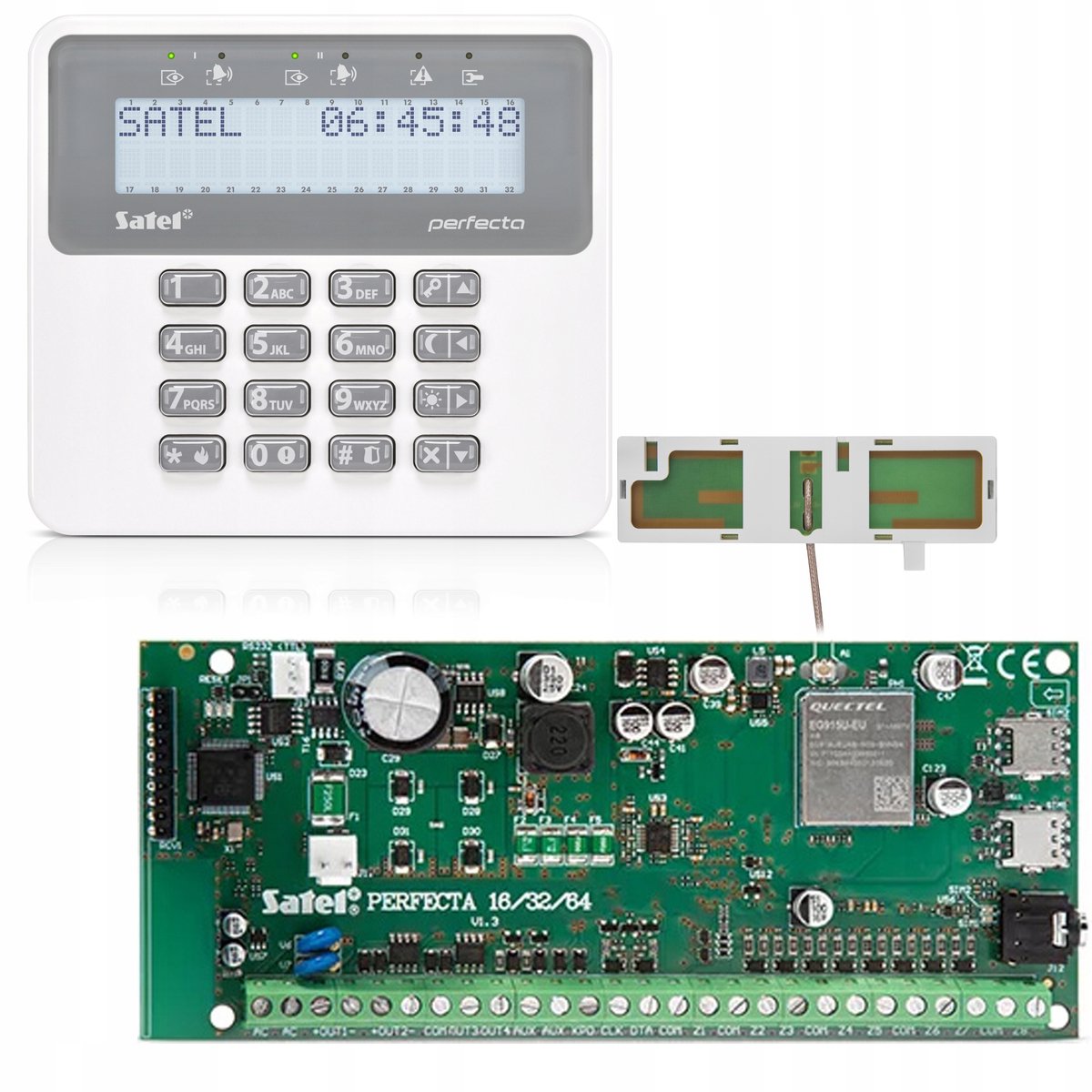 Satel Perfecta 64 M Alarmcentrale met LCD Toetsenpaneel